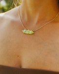 Trois Verts Necklace