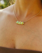 Trois Verts Necklace